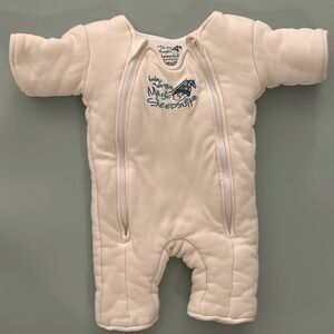Baby Merlin’s Magic CREAM sleep suit size small 3-6 months (12-18 pounds)